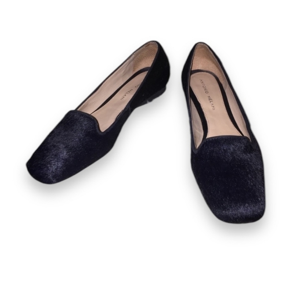 ANTONIO MELANI Graham Black Loafer Sz 6EUC!